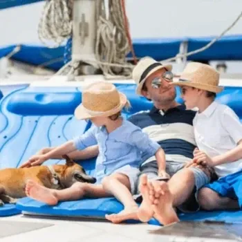 Pets on boat